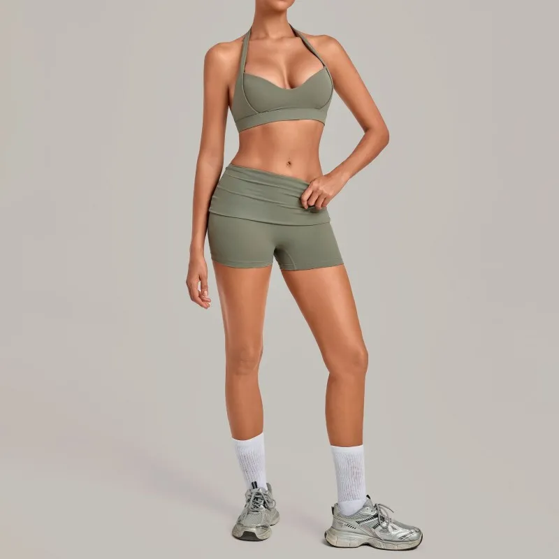 Green bra+shorts