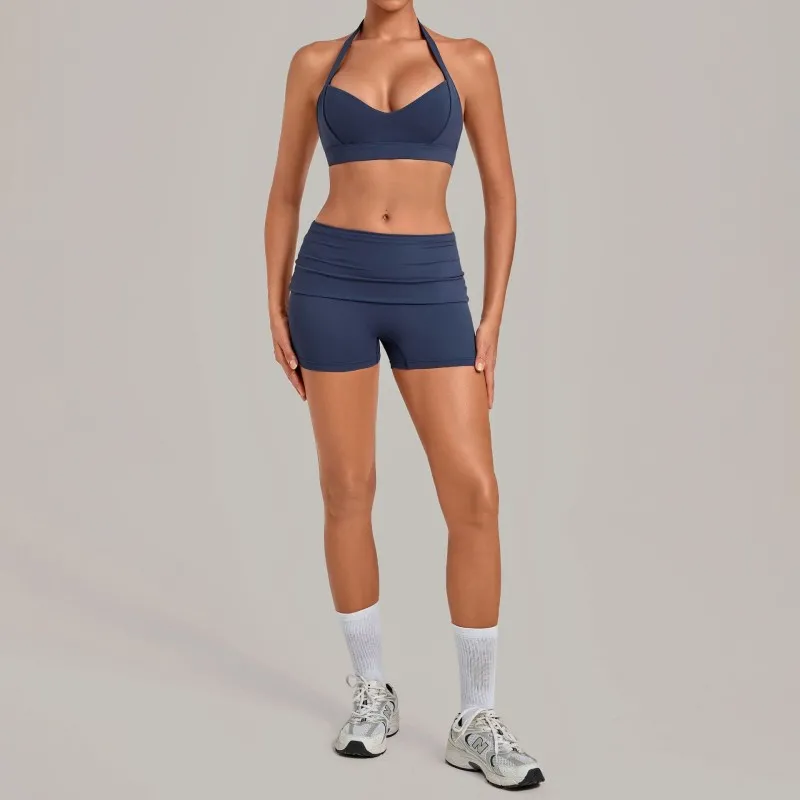 Navy bra+shorts