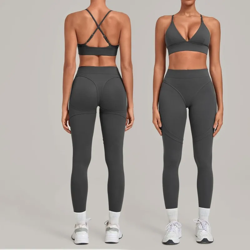 Fitness Clothing Yoga Wear Set Women Sportswear 2 Two Pieces Yoga Suit Gym Fitness Sets FGB1358+08101