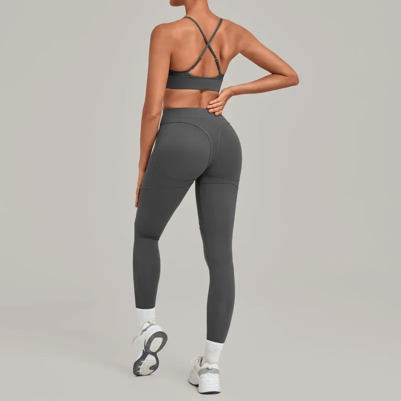 Fitness Clothing Yoga Wear Set Women Sportswear 2 Two Pieces Yoga Suit Gym Fitness Sets FGB1358+08101