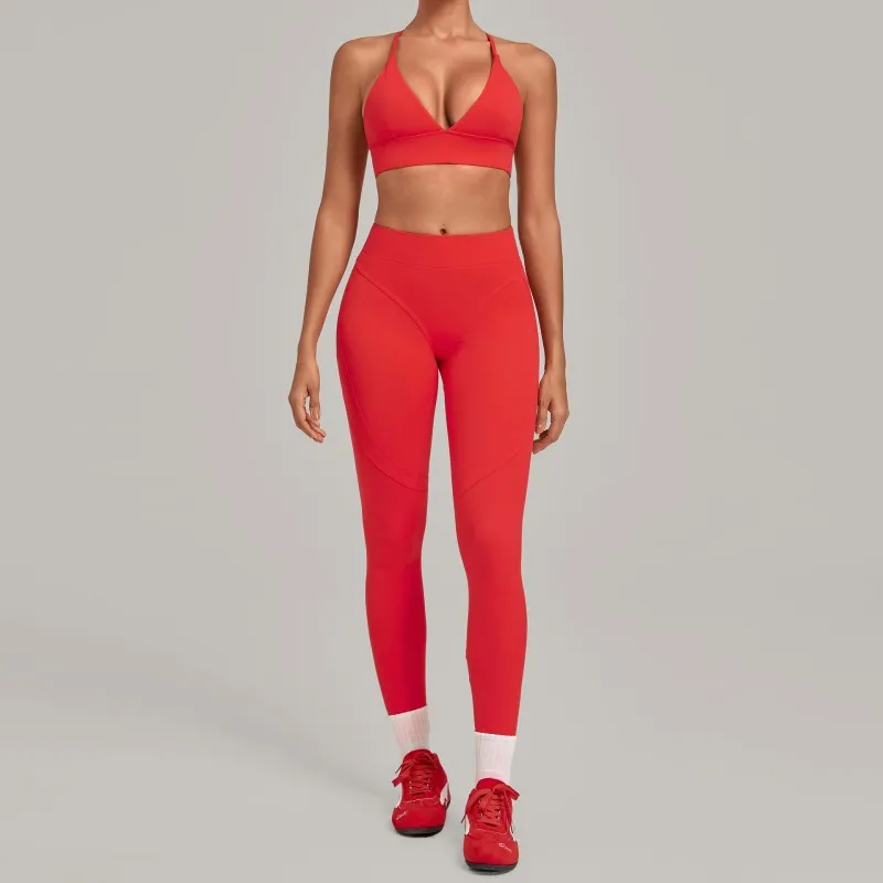Fitness Clothing Yoga Wear Set Women Sportswear 2 Two Pieces Yoga Suit Gym Fitness Sets FGB1358+08101