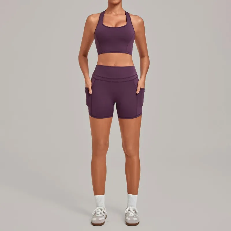 Grape bra+shorts