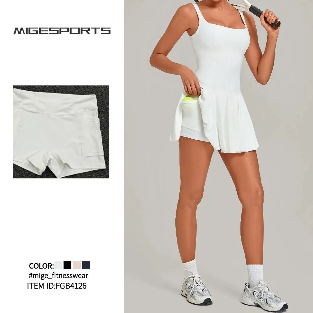 Sports Yoga Skirt with Shorts New Style Sports Dress Running Golf Tennis for Women FGB4126