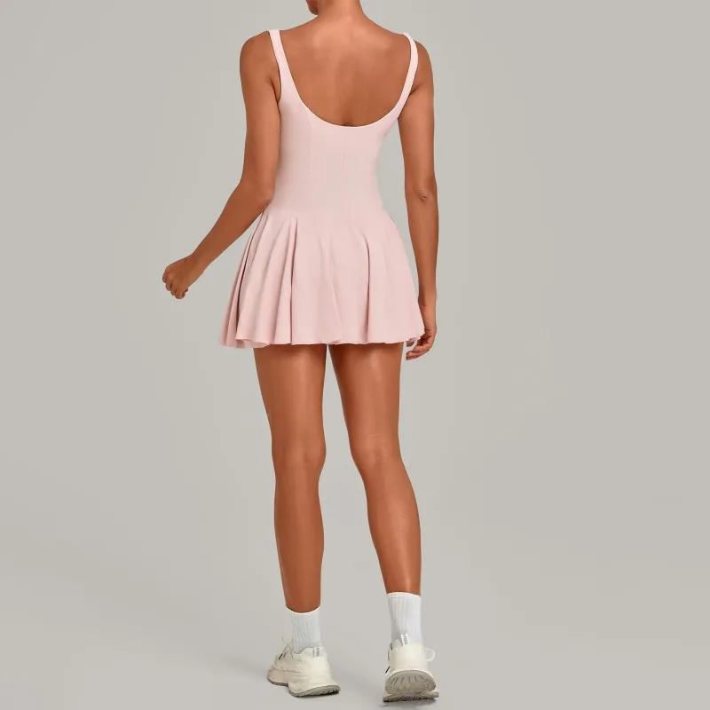Sports Yoga Skirt with Shorts New Style Sports Dress Running Golf Tennis for Women FGB4126