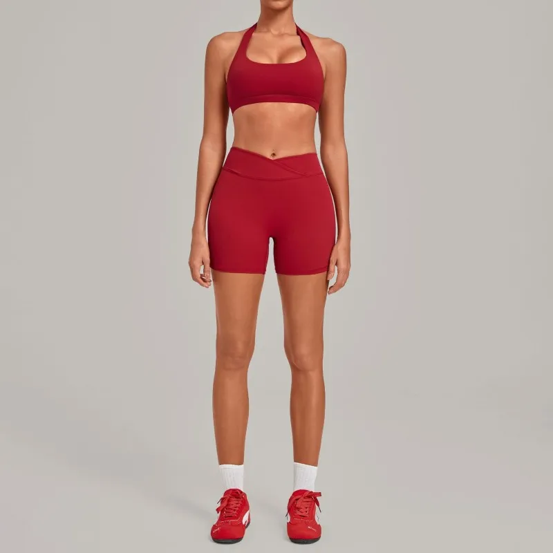 Red bra+shorts