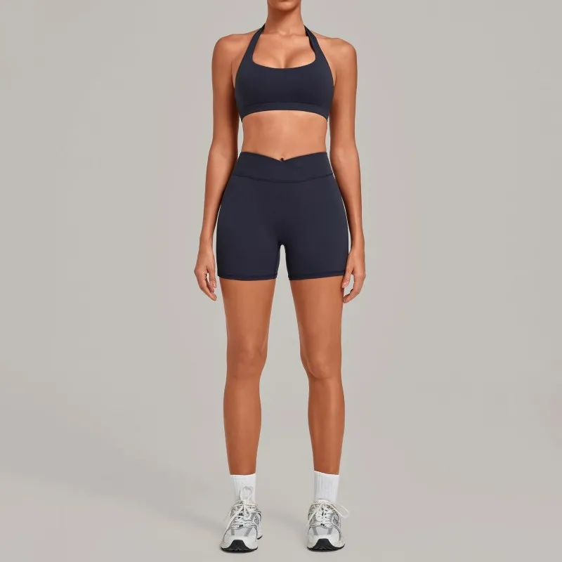 Navy bra+shorts
