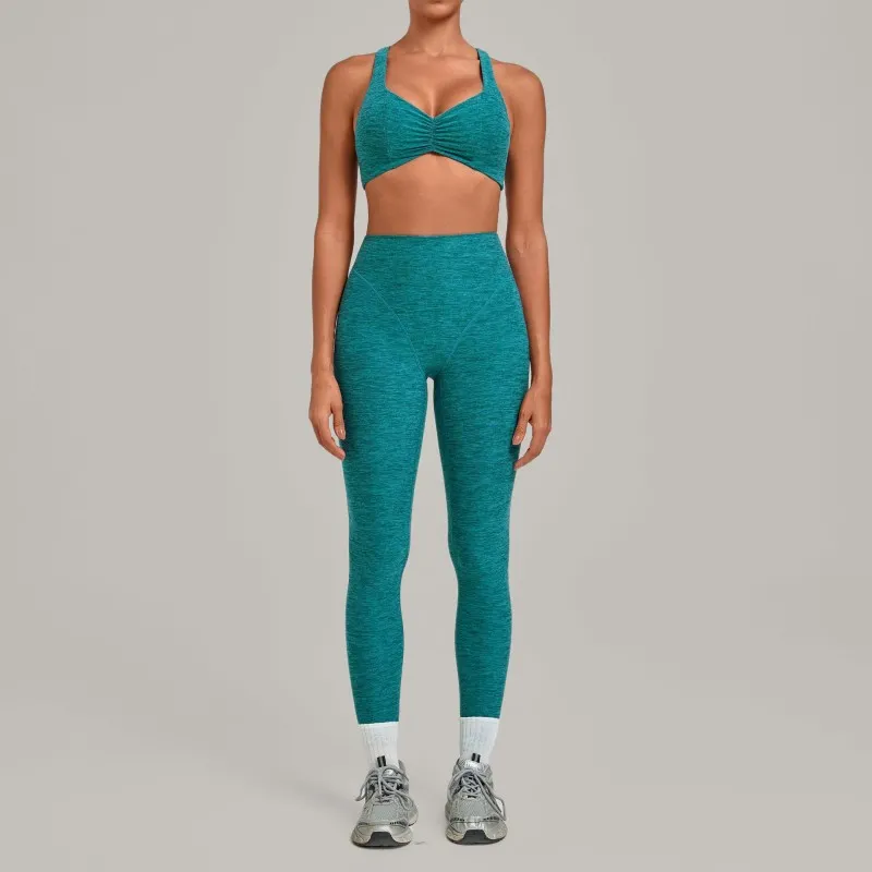 Sea blue bra+leggings