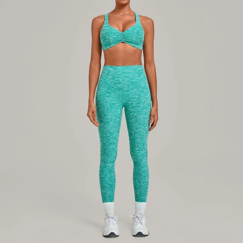 Crystal blue bra+leggings