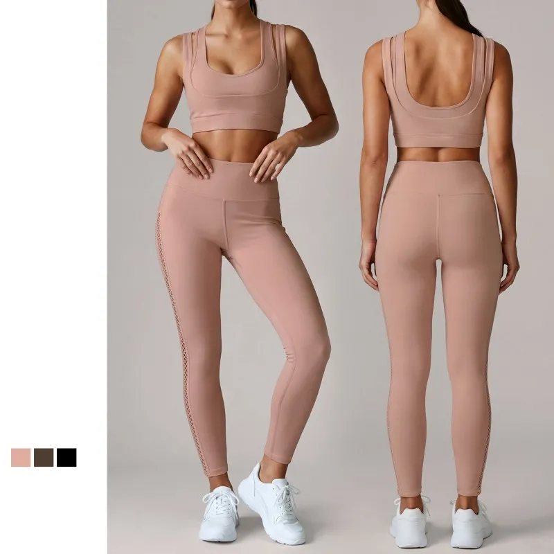 Yoga Set for Training and Workout With Stretchable Fabric and Comfortable Design for Gym Fitness and Daily Activities FGBLD2678
