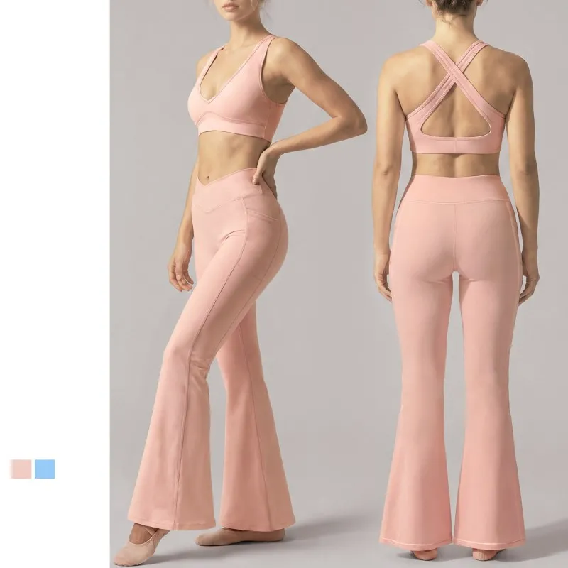 Women's Solid 2-Piece Yoga Set Breathable Lightweight Quick Dry Spandex/Nylon FGBYP26005