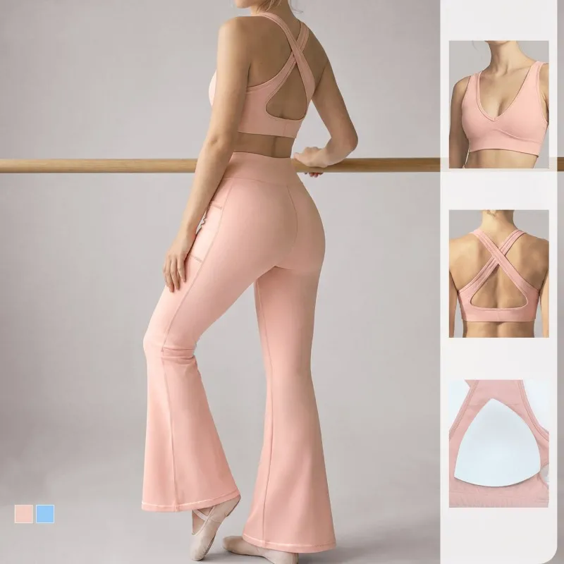 Women's Solid 2-Piece Yoga Set Breathable Lightweight Quick Dry Spandex/Nylon FGBYP26005