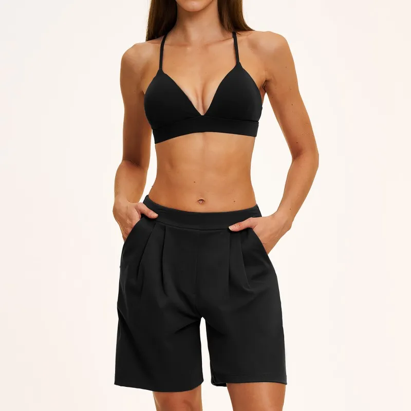 Black bra+shorts