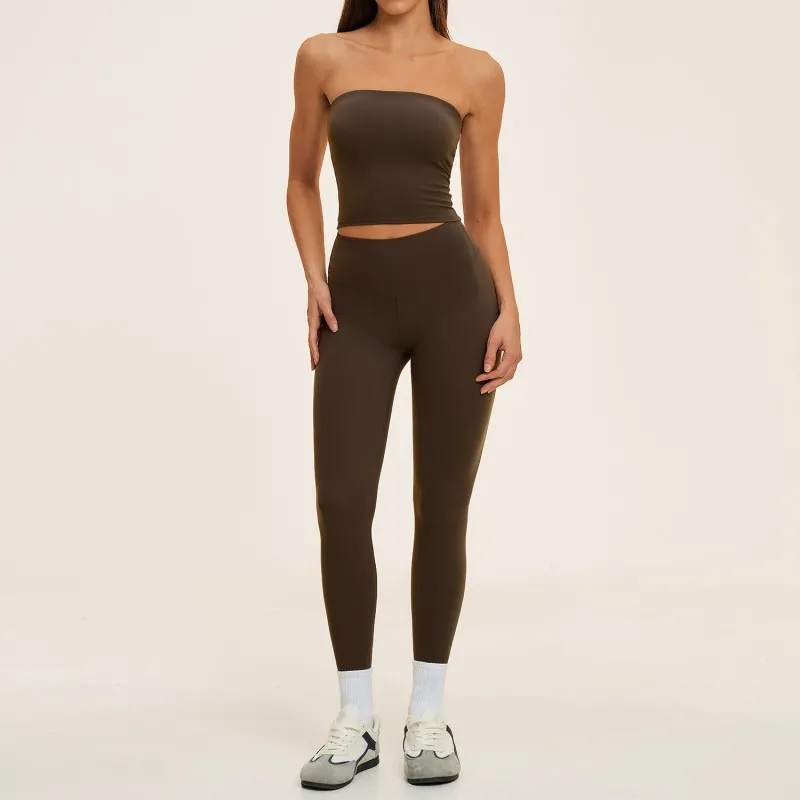 Coffee tube singlets+leggings