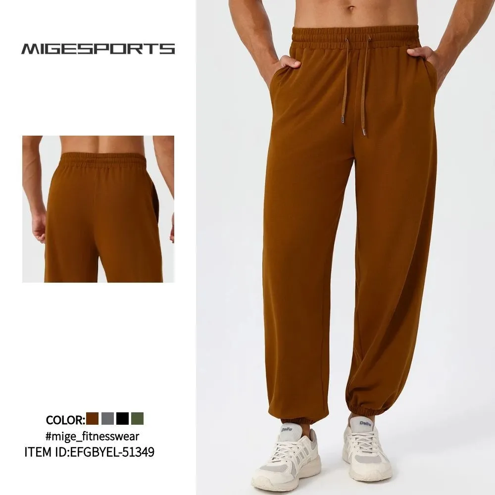 Jogger Stretch Elastic Waist Athletic Workout Cargo Pants Men's Lightweight Cargo Sweatpants EFGBYEL-51349