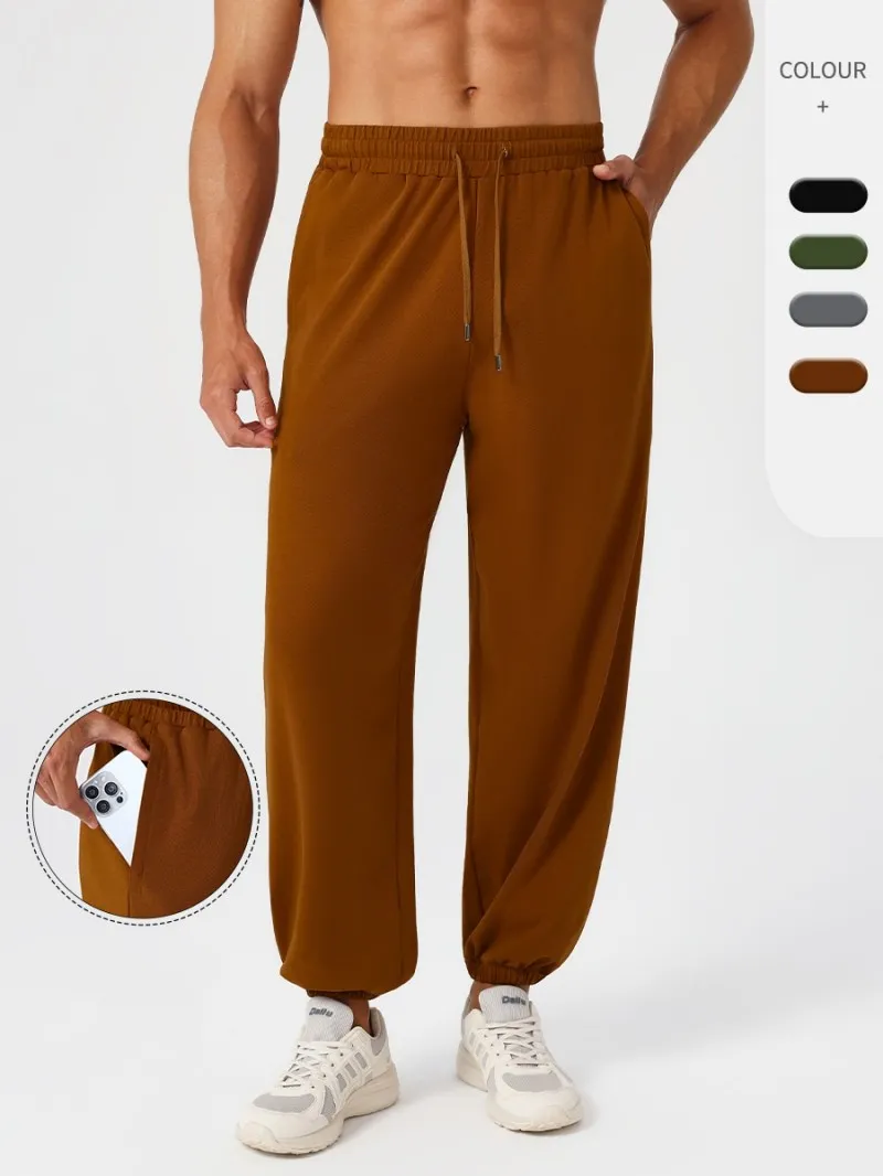 Jogger Stretch Elastic Waist Athletic Workout Cargo Pants Men's Lightweight Cargo Sweatpants EFGBYEL-51349