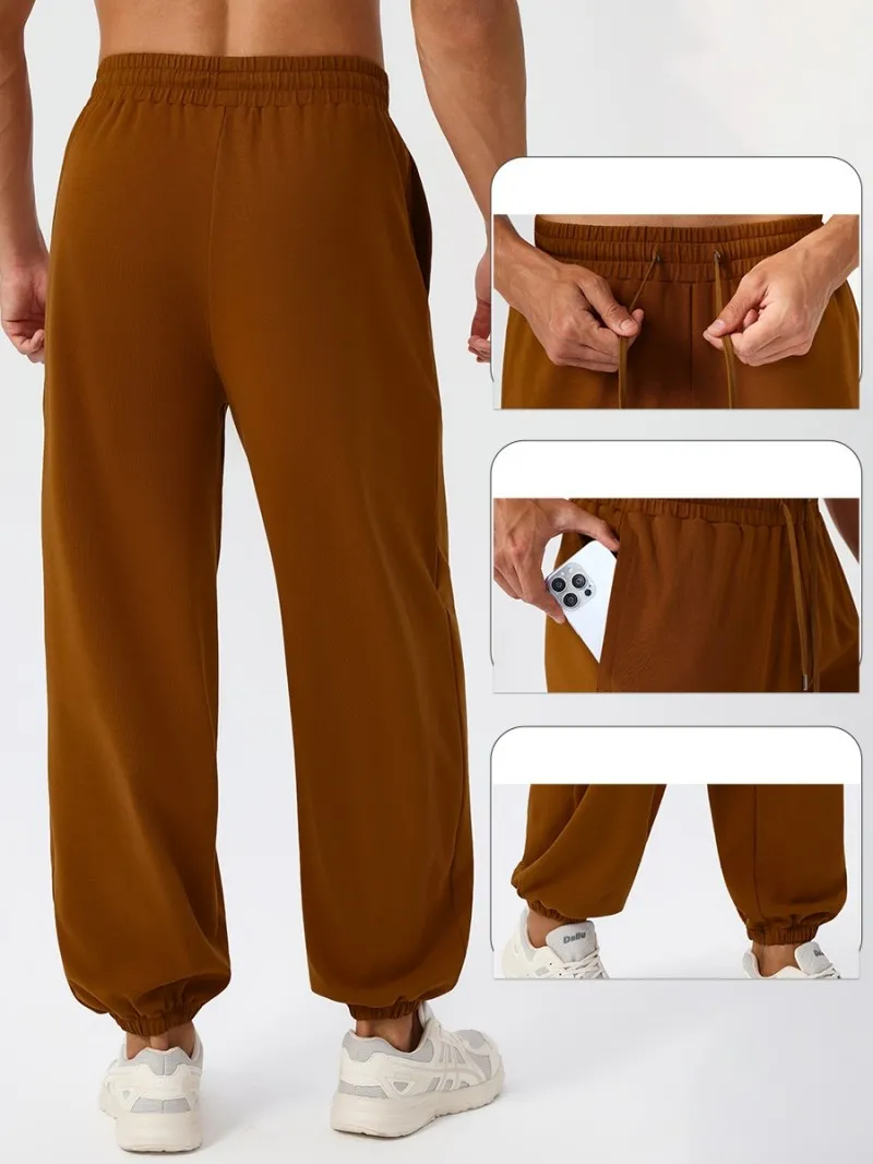 Jogger Stretch Elastic Waist Athletic Workout Cargo Pants Men's Lightweight Cargo Sweatpants EFGBYEL-51349