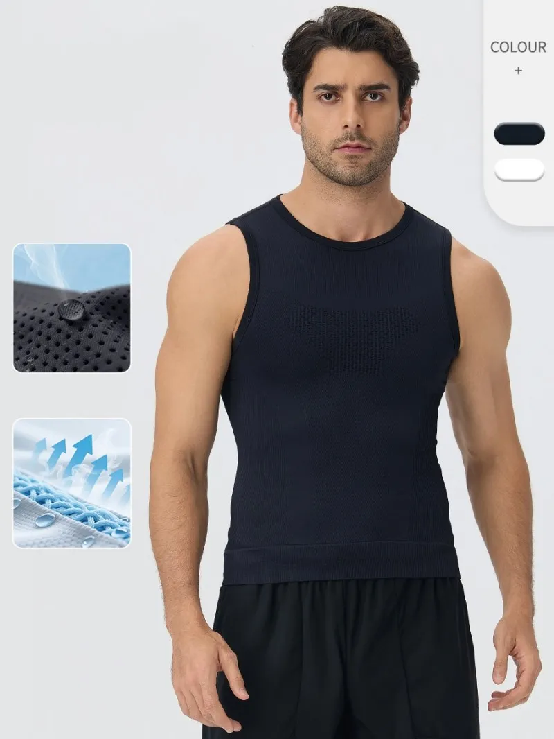 Men's Sport Vests Quickly Dry Breathable Loose Fit Running Gym Wear EFGBYEL-B3192
