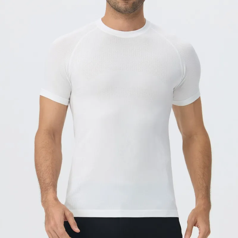 Mens Workout T Shirt Quick Dry Gym Training Apparel Men Gym Tee Lightweight Breathable Fitness Wear EFGBYEL-L53