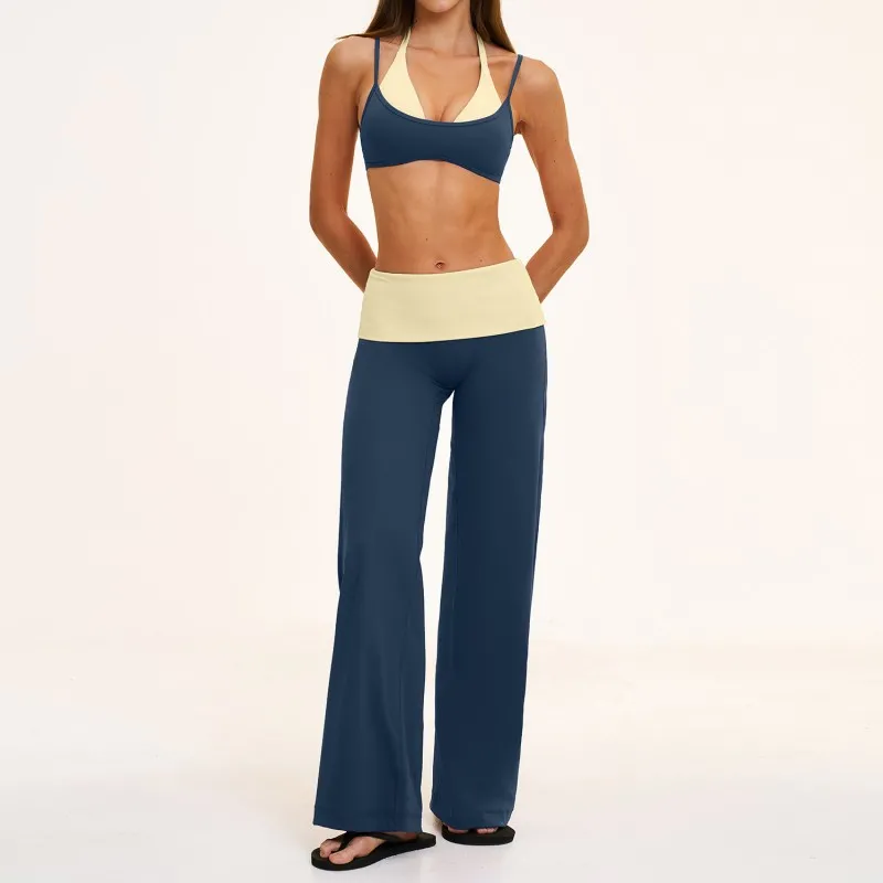 5pcs Yoga Sets Sports Bra Shirt Workout Fitness Yoga Set for Women Apparel Gym Pants Fitness Sets FGBTZ2585