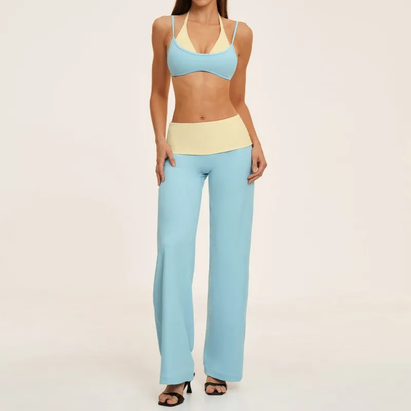 Blue&Yellow bra+pants-2