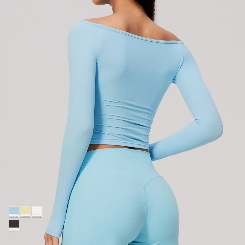 Women's Long Sleeve Breathable Slimming Sports Training Fitness Suit FGBFCX4560