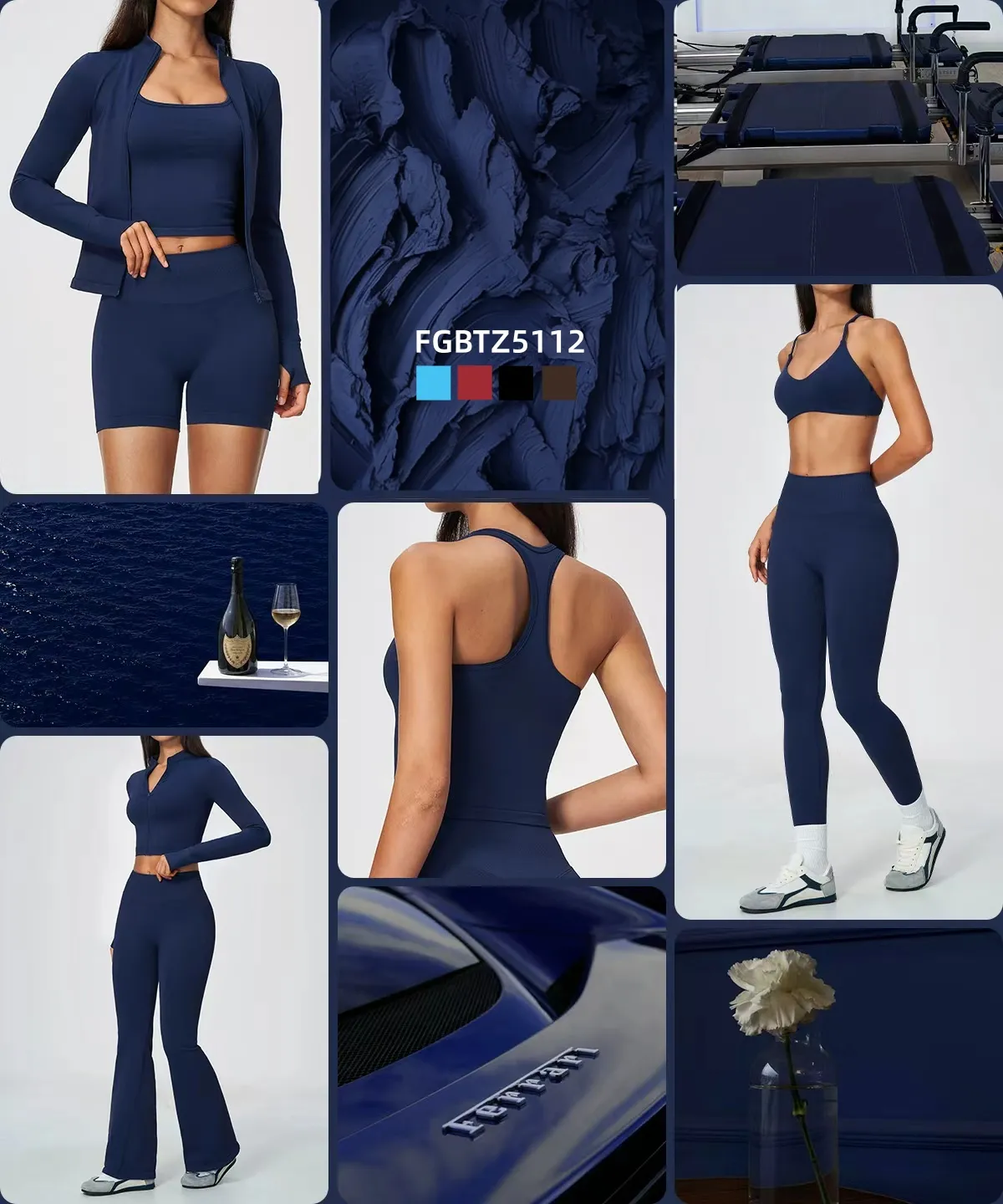 New Arrival: FGBTZ5112 7-Piece Yoga Set – Premium Activewear Collection for Modern Fitness Brands
