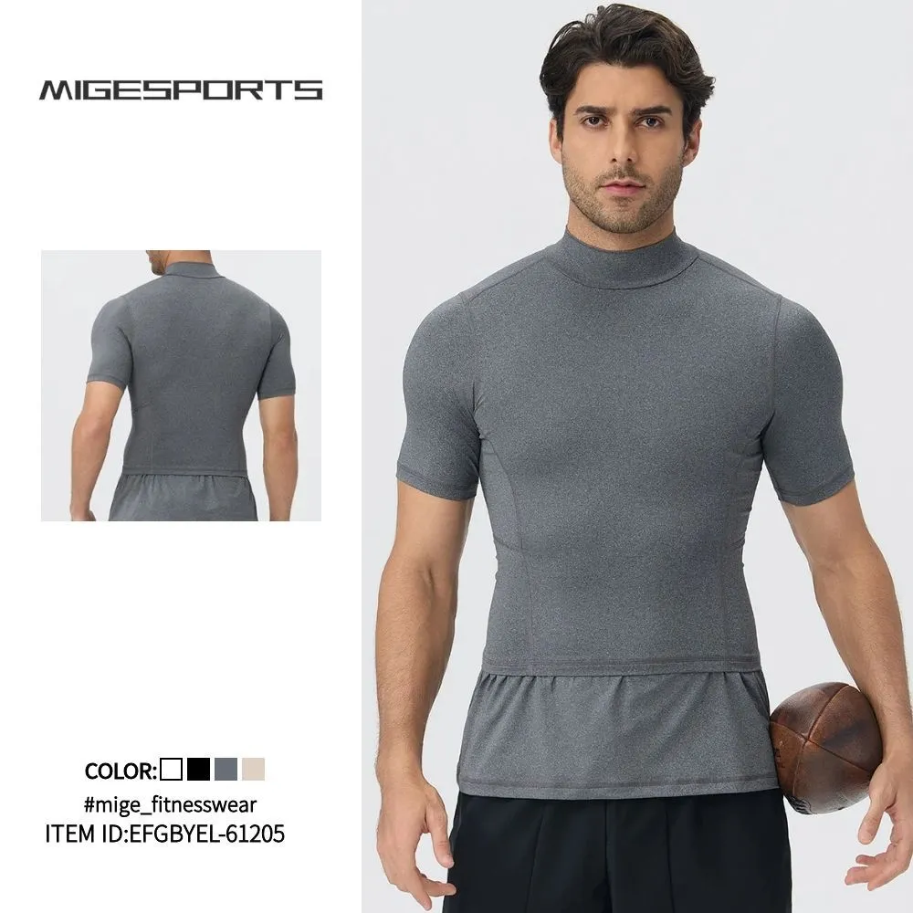 Short-sleeve Mens Sports Training Shirt Breathable Quick-drying Dry Fit T-shirts for Men EFGBYEL-61205