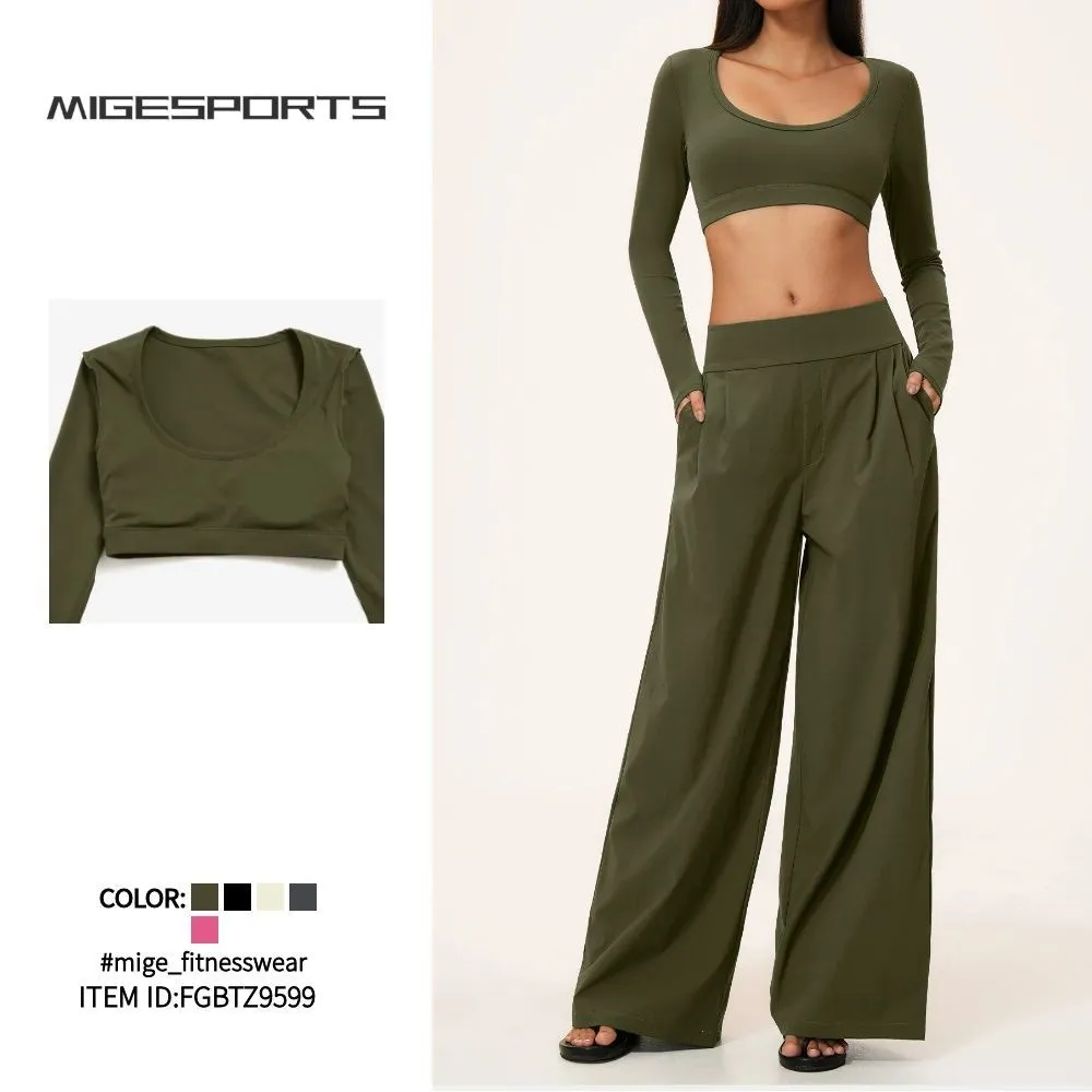 New Yoga Wear Gym Fitness Sets Workout Fitness Gym Wear High Waist Women Yoga Sets FGBTZ9599