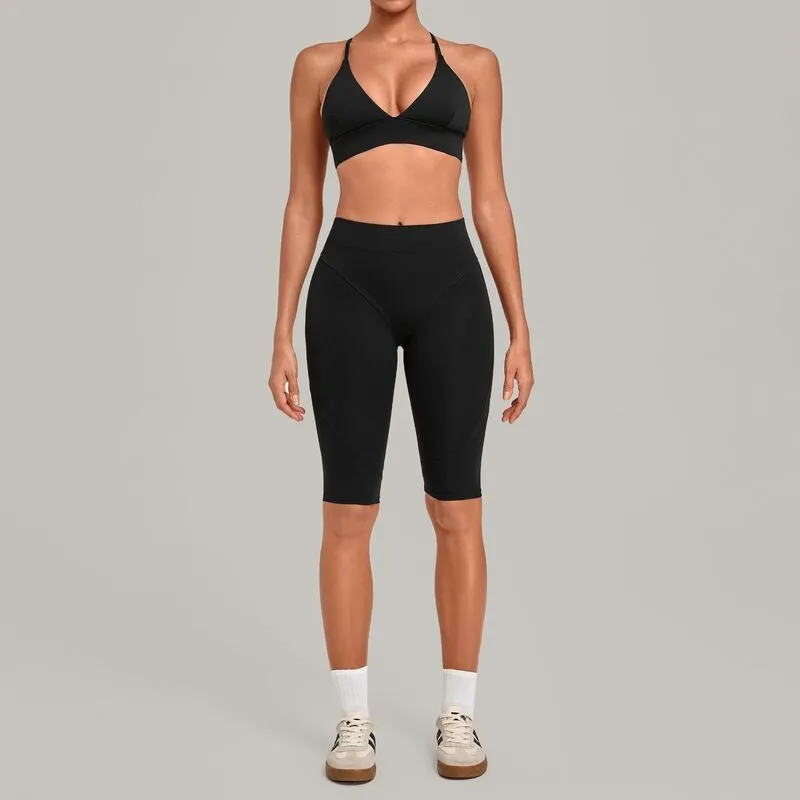 Comfortable Fitness Sexy Backless Set Breathable Yoga Bra Leggings Elastic Waist Woman Yoga Sets FGBQS1358+3729