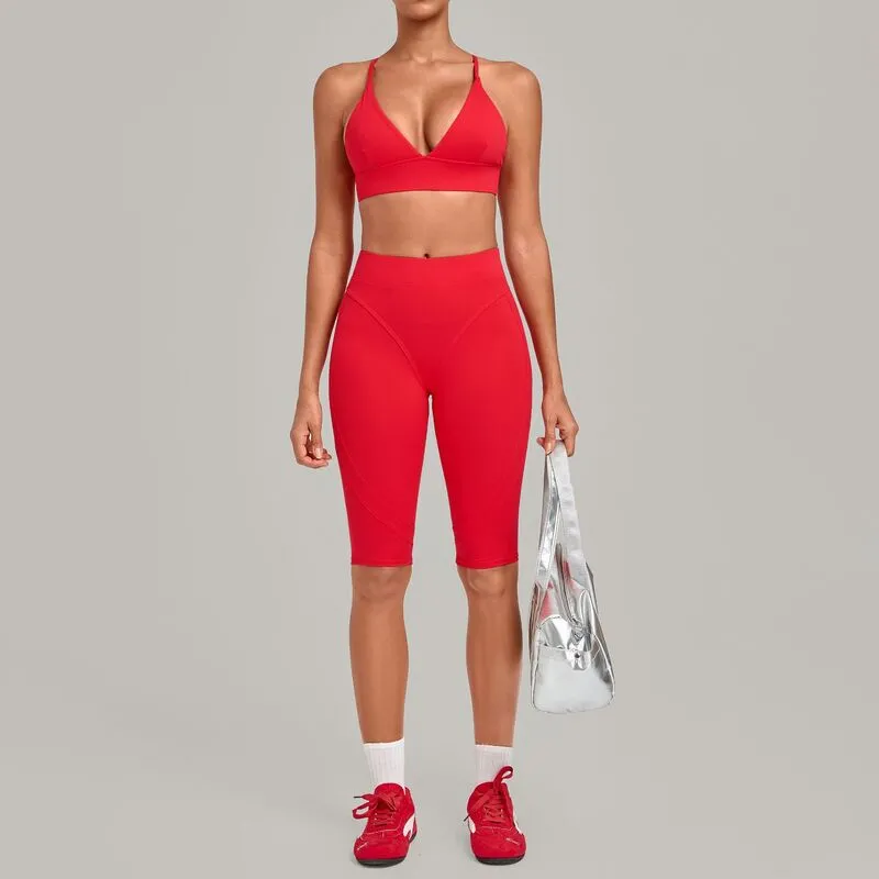 Comfortable Fitness Sexy Backless Set Breathable Yoga Bra Leggings Elastic Waist Woman Yoga Sets FGBQS1358+3729