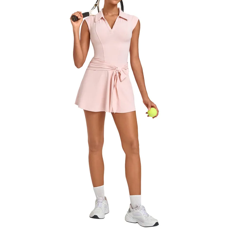 Women Running Workout Sports Girls Tennis Skirts With Built in Shorts Wear Tennis Skirts Dress FGBQS2803