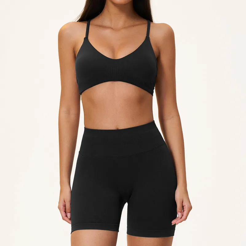 Black bra+shorts