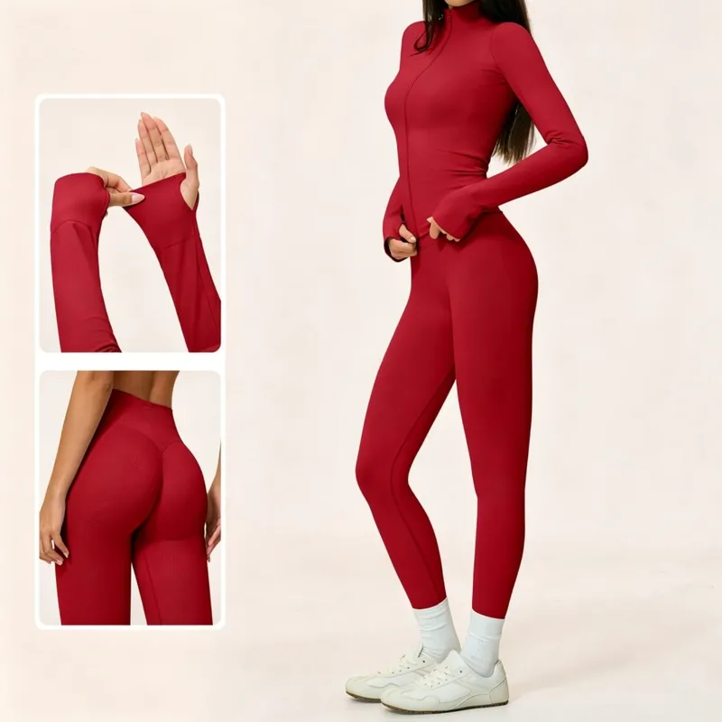 Custom Logo Solid Color 7 Pieces Sexy Sports Wear Fitness Gym Yoga Set Women Workout Clothing Sets for Women FGBTZ5112
