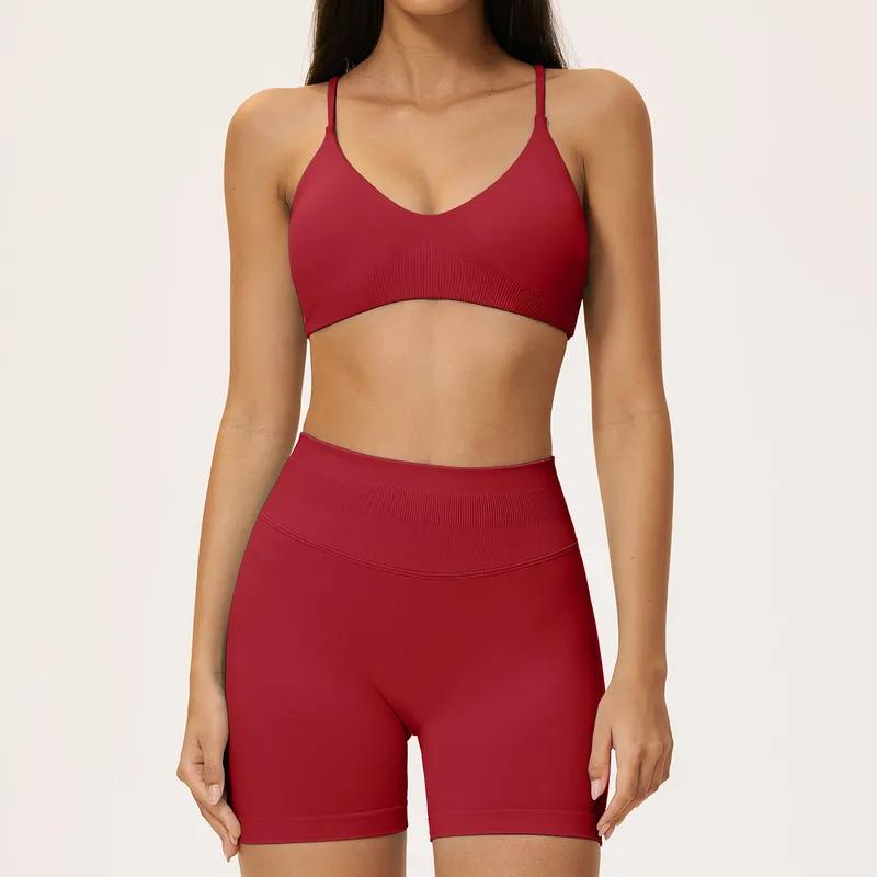 Custom Logo Solid Color 7 Pieces Sexy Sports Wear Fitness Gym Yoga Set Women Workout Clothing Sets for Women FGBTZ5112