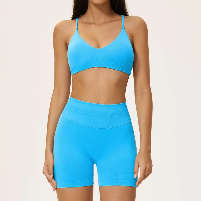 Custom Logo Solid Color 7 Pieces Sexy Sports Wear Fitness Gym Yoga Set Women Workout Clothing Sets for Women FGBTZ5112