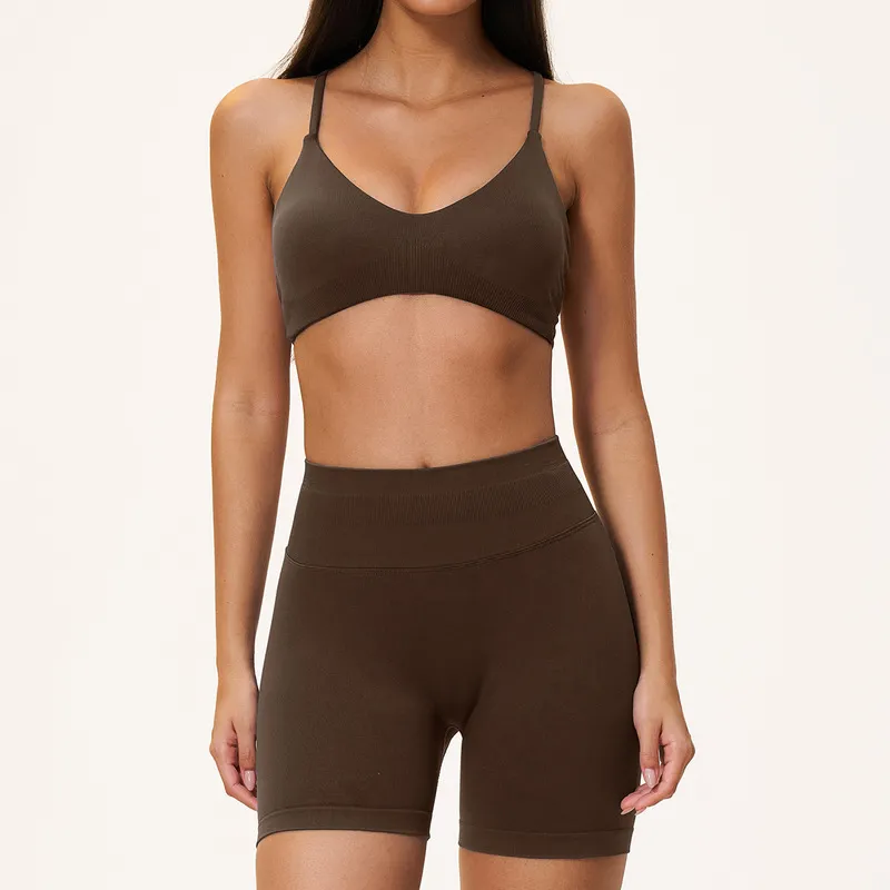 Custom Logo Solid Color 7 Pieces Sexy Sports Wear Fitness Gym Yoga Set Women Workout Clothing Sets for Women FGBTZ5112