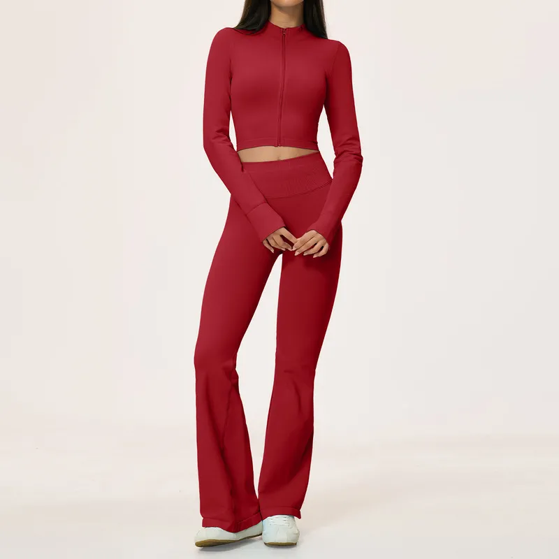 Custom Logo Solid Color 7 Pieces Sexy Sports Wear Fitness Gym Yoga Set Women Workout Clothing Sets for Women FGBTZ5112