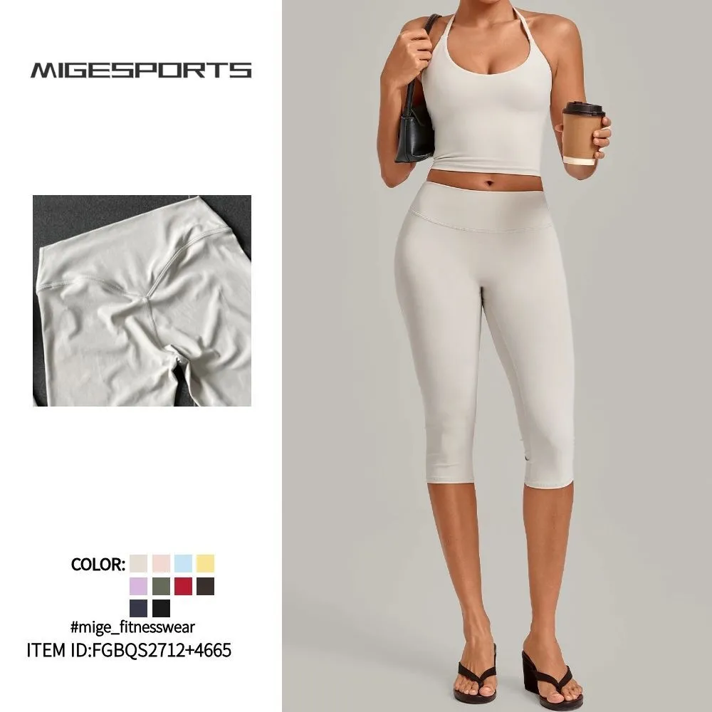 Women Yoga Set Wholesale Price in Different Colors New Arrival Women Yoga Set FGBQS2712+4665