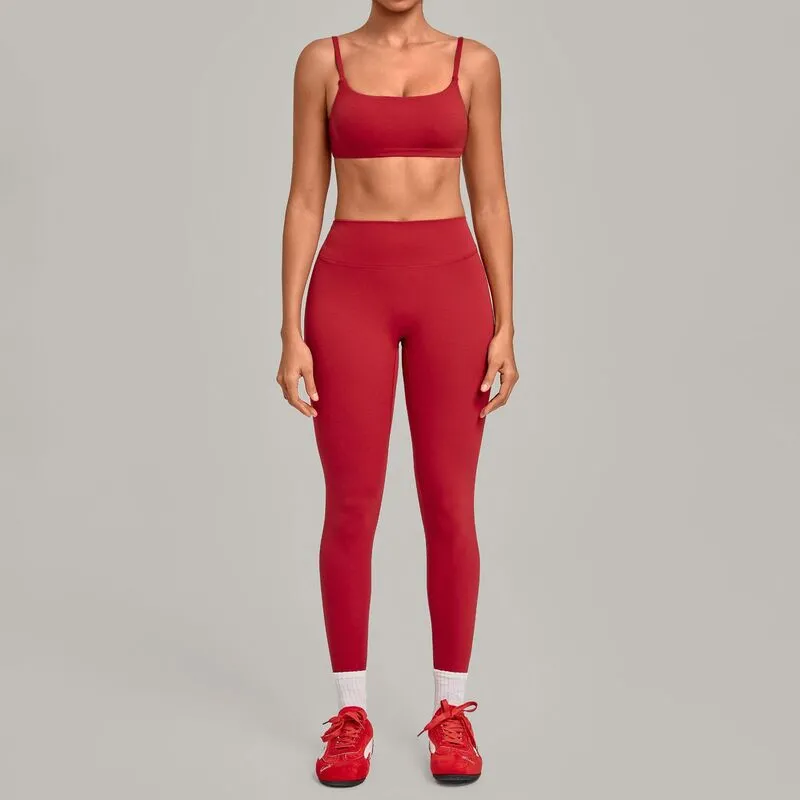 Red bra+leggings