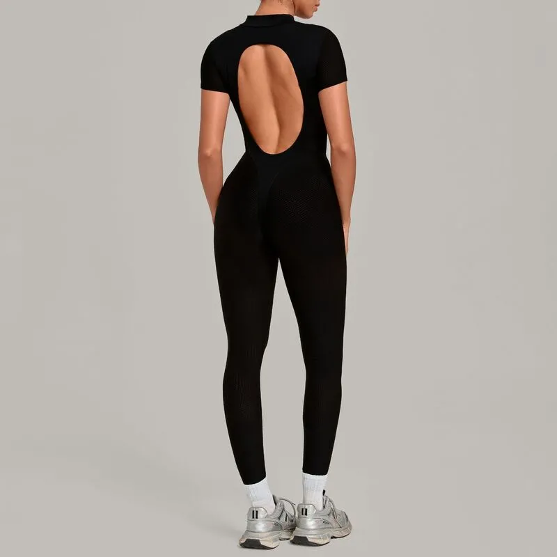 Women Sportswear One Piece Yoga Woman Clothes Running Tight Sport Bodysuit Fitness Workout Yoga Jumpsuit FGBQS7052