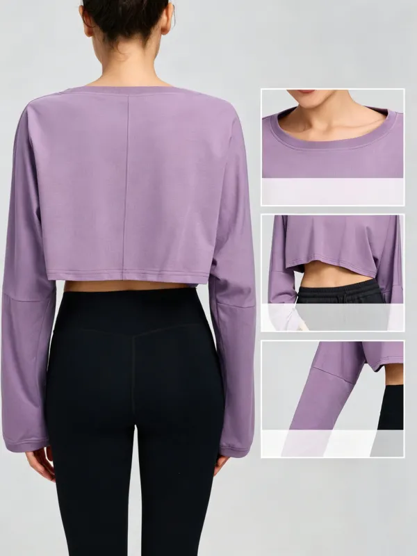 Women's Adults Breathable Solid Versatile Sports Full Sleeve FGBYEL62536