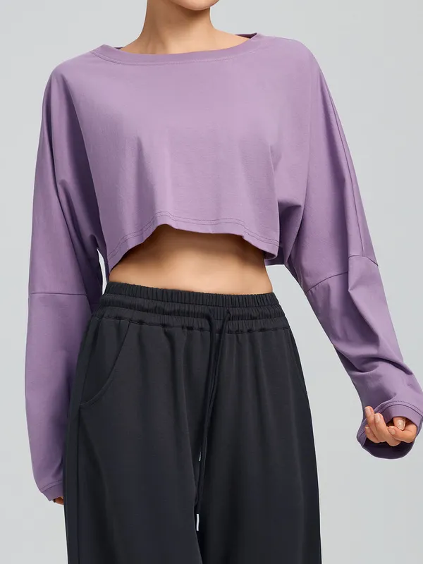 Women's Adults Breathable Solid Versatile Sports Full Sleeve FGBYEL62536