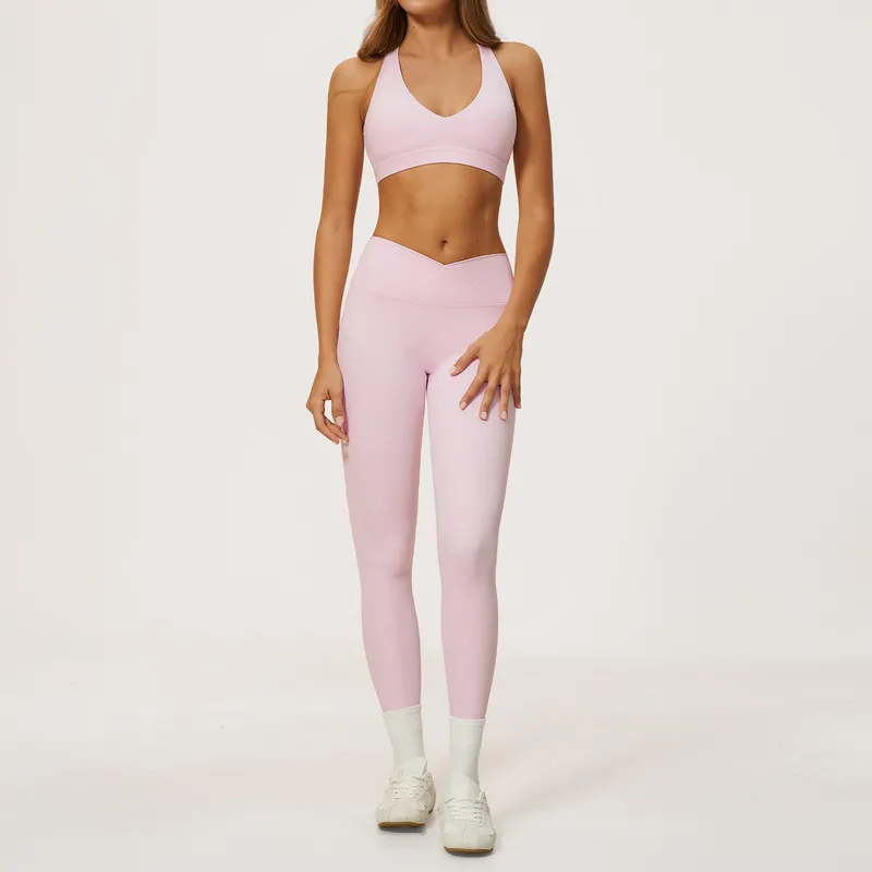 Baby pink bra+leggings