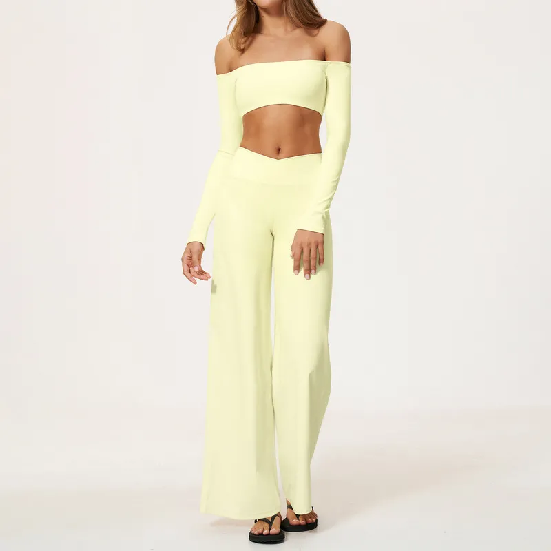 Butter off shoulder long sleeves+pants