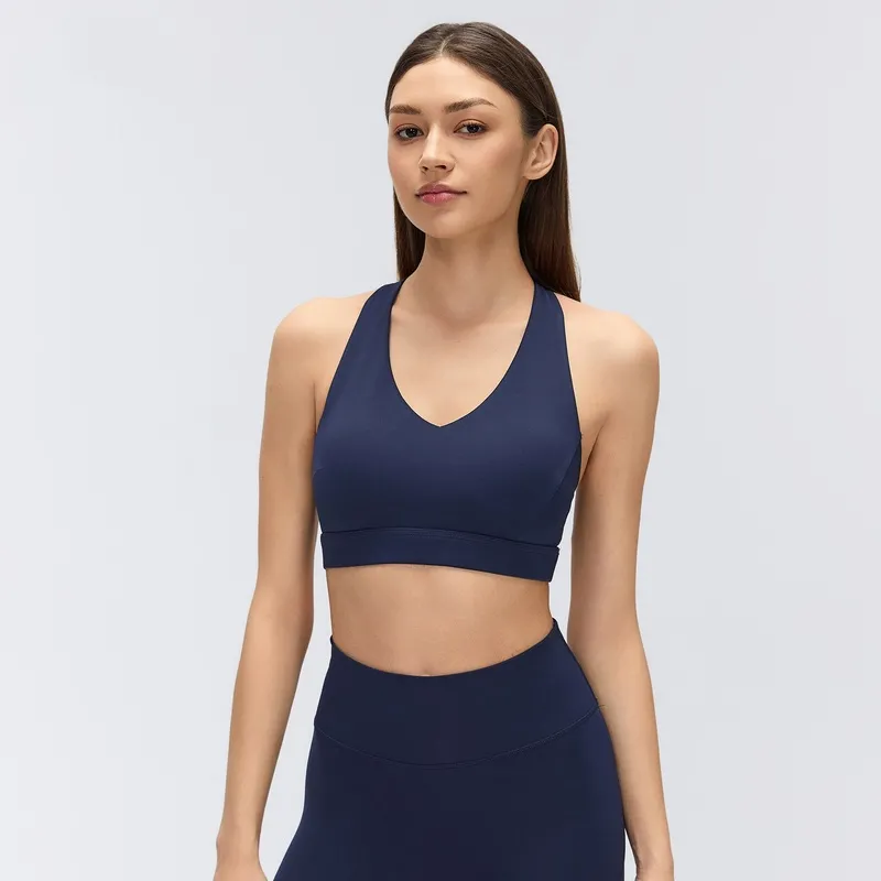 Yoga Sports Bras for Women Breathable Support Lightweight Spandex Padded Bra FGBD26074
