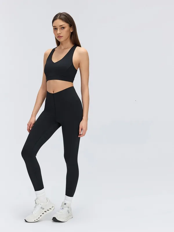 Women High Waist Yoga Leggings Solid Tummy Control Lightweight Breathable Quick Dry Sport Gym FGBD26065