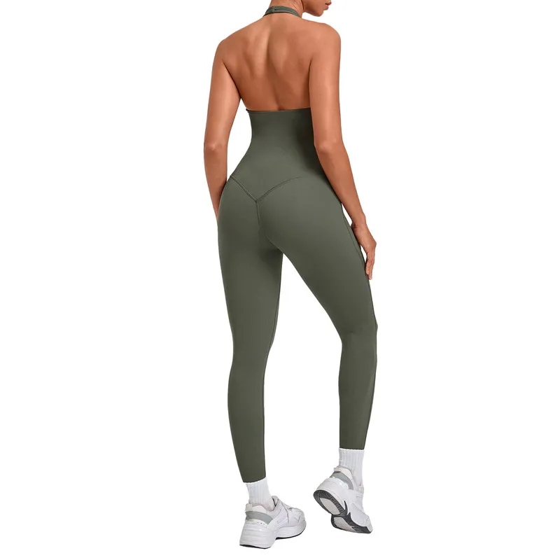 New Yoga Clothes Training Fitness Sports Ballet Dance Running Workout Gym One Piece Yoga Fitness Jumpsuit for Women FGBQS4518