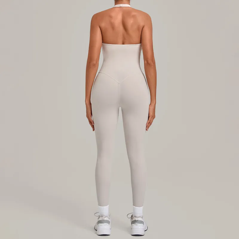New Yoga Clothes Training Fitness Sports Ballet Dance Running Workout Gym One Piece Yoga Fitness Jumpsuit for Women FGBQS4518