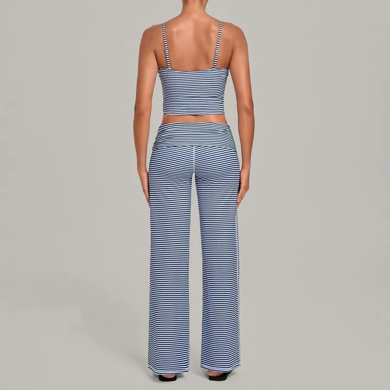 Latest Style Breathable Women's Yoga Singlets Pants 2-Piece Set Quick Dry Spandex/Polyester Gym Wear FGBQS7116+6722