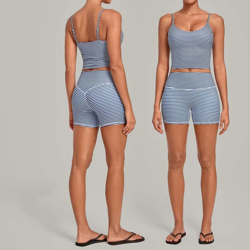 Gym Fitness Yoga Set Singlets Shorts Women Quick Dry Outdoor Running Sportswear FGBQS7116+1571